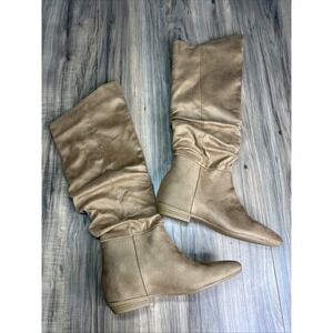 JustFab Women's Size‎ 8.5 Tan Issey Flat Boots NWOB